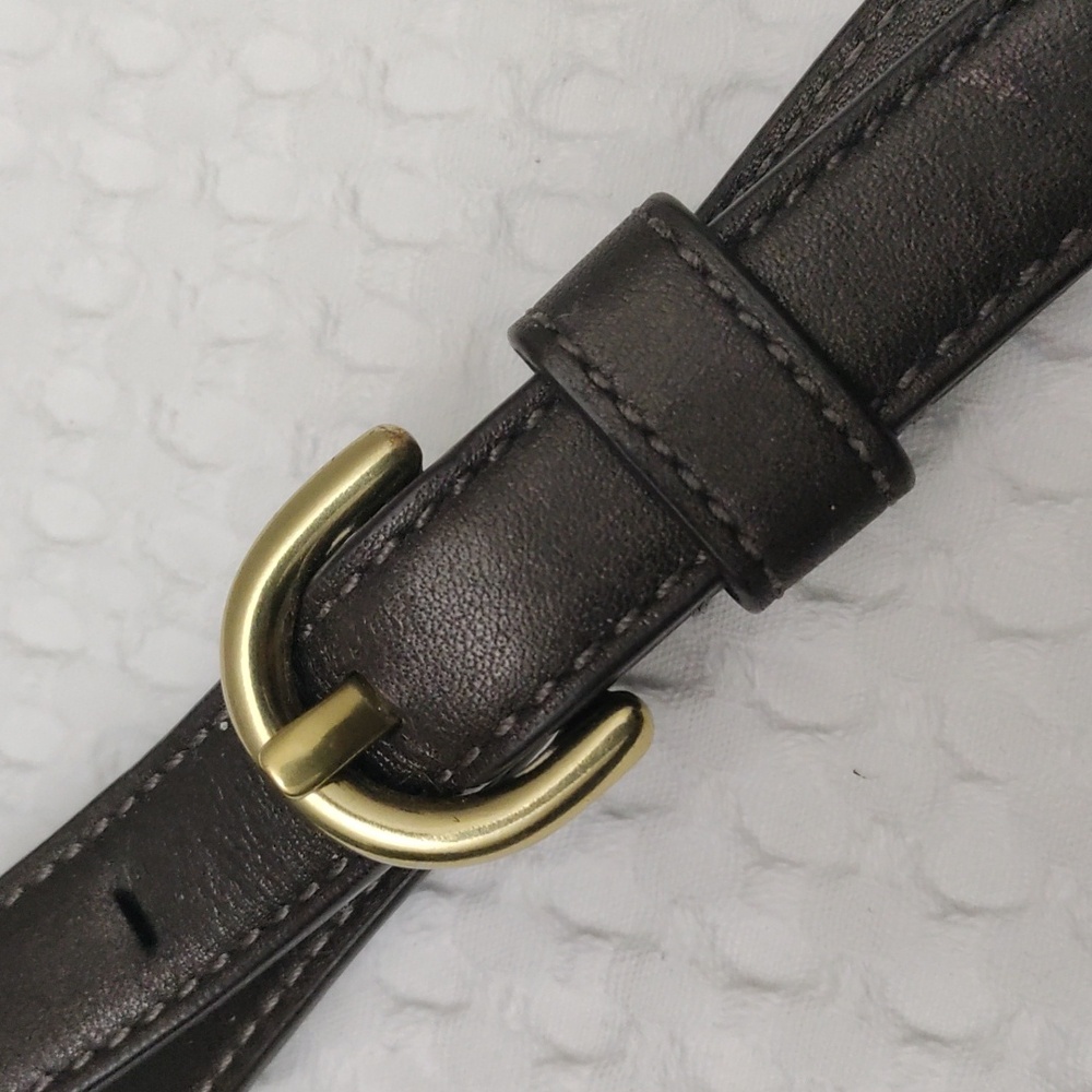 Coach Black/Brown Leather Shoulder Strap Bundle (2) - Picture 4 of 5